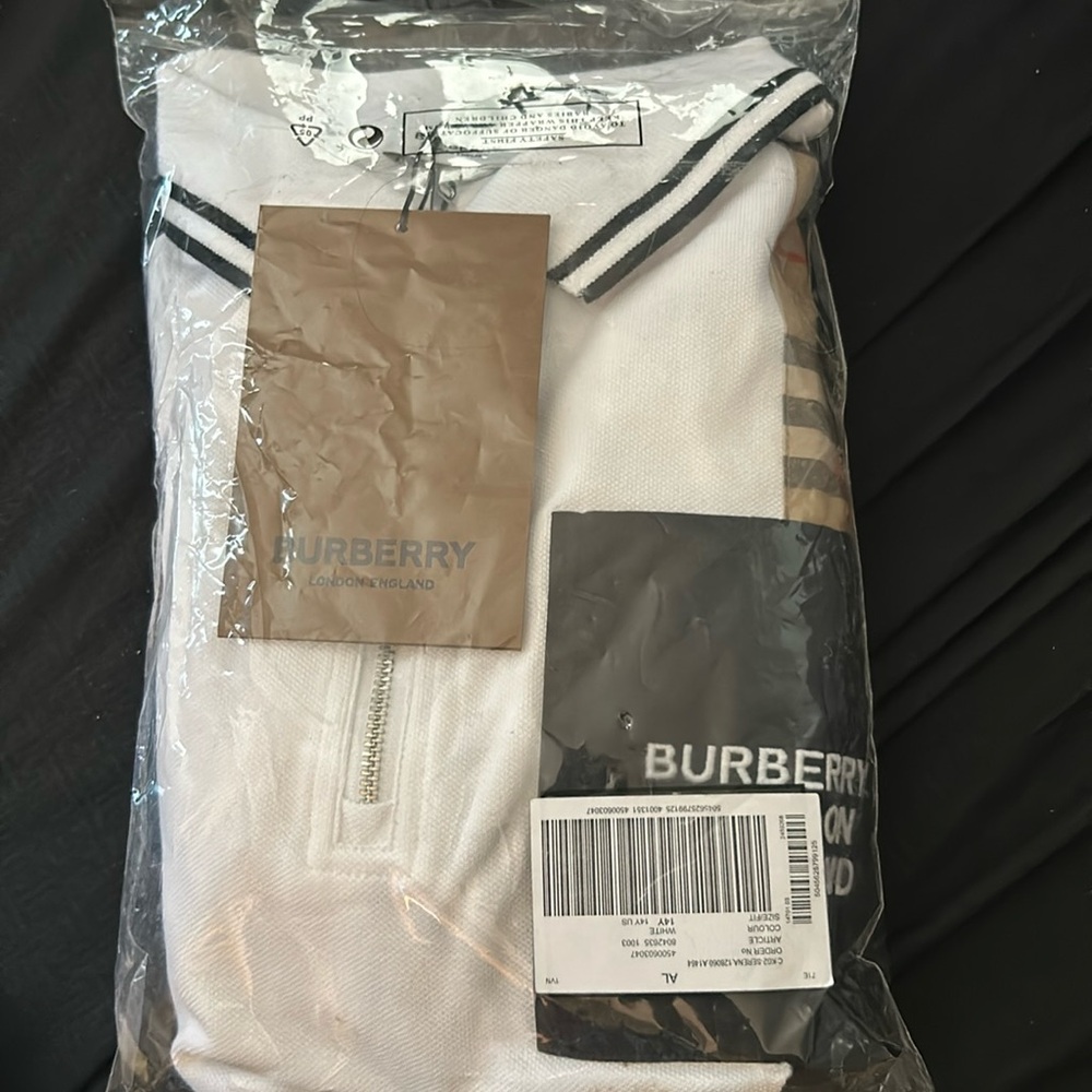 Burberry Polo logo dress 14Y Brand new w/ packaging